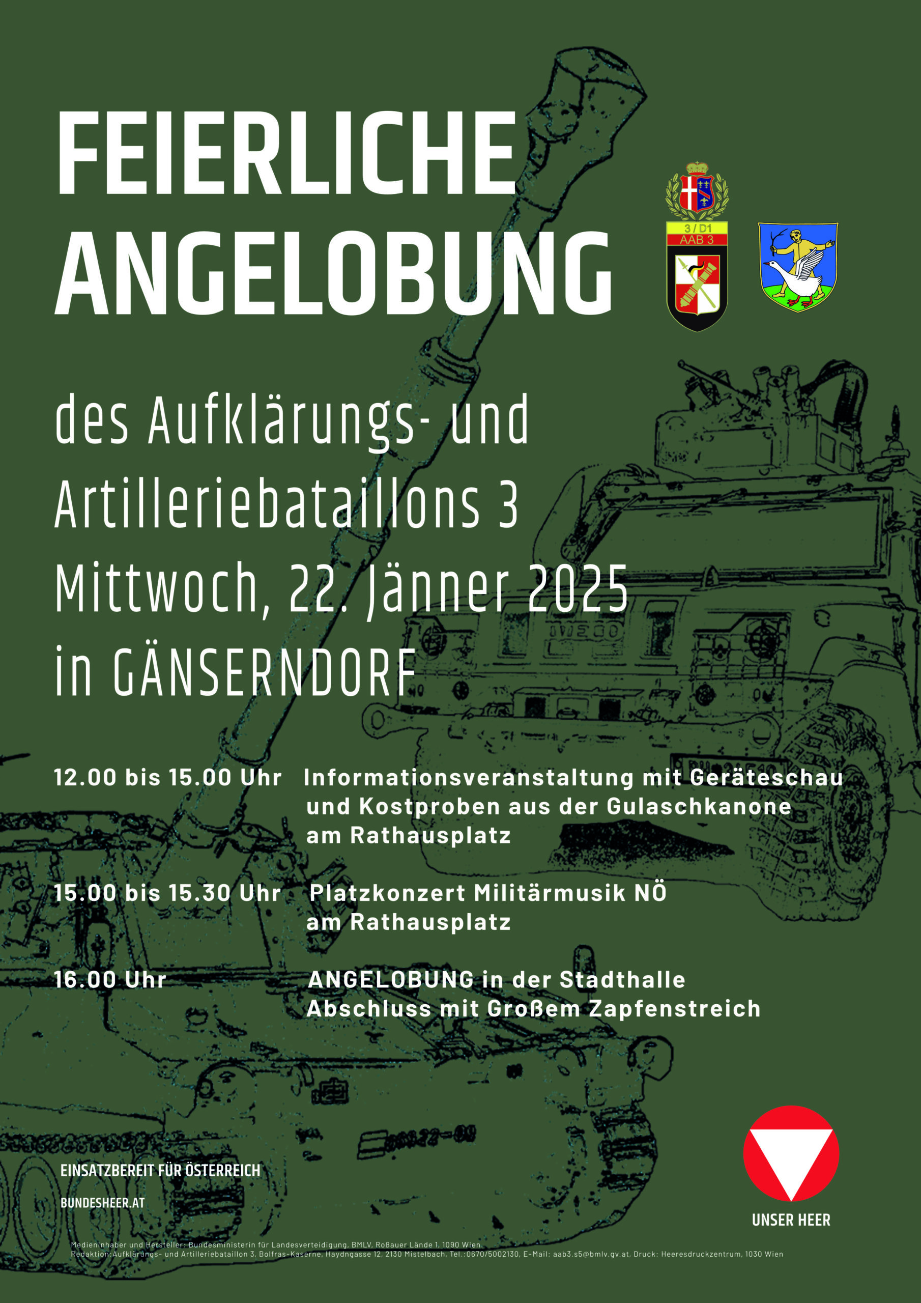 Angelobung des Aufklärungs- und Artilleriebataillons